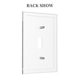 Xuejiaku Light Switch Cover Glitter Diamond Shiny Drips 1 Gang Wall Plate Cover Black Geometric Single Toggle Outlet Covers Decorative Switchplate Xuejiaku