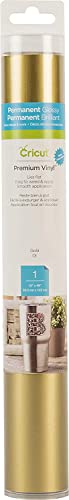 Cricut Premium Permanent Vinyl (12" x 48"), Strong Adhesive Lasts for 3 Years, UV & Water-Resistant, Perfect for Indoor-Outdoor DIY Projects, Cricut