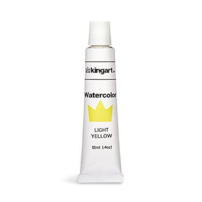 KINGART Studio Watercolor Paint, 12 ml (.4oz), Set of 12 Colors - WoodArtSupply