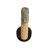 Red Dollar Handmade Wood Carved Animal Eyeglass Holder, Cute Sunglasses Display Stand, Nightstand Home Office Desk Decor, Christmas Holiday New Year Red Dollar