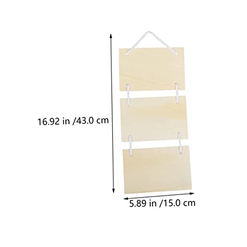 MAGICLULU 3pcs Drawing Board Unfinished Wooden Board Graffiti Wood Sign Engraving Wooden Plaques DIY Wood Pallet Sign DIY Banner Kids Handmade MAGICLULU