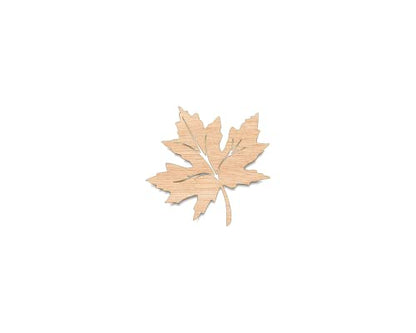 Unfinished Wood for Crafts - Maple Leaf - Large & Small - Pick Size - Laser Cut Wood Cutout Shapes Tree Sap Syrup Spring Summer Fall Seasons -