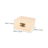 ARTIBETTER 4pcs Packaging storage wooden box wood ring unfinished wooden jewelry rustic wooden case desk top decor jewelery organizer wood decor ARTIBETTER