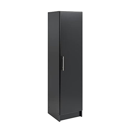 Prepac Elite 16" Storage Cabinet, Black Storage Cabinet, Bathroom Cabinet, Pantry Cabinet with 2 Adjustable Shelves, 16" D x 16" W x 65" H, BEB-1664