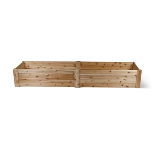 Infinite Cedar Select Cedar Raised Garden Bed - Handcrafted in Maine from North American Western Red Cedar Wood (2' x 8' x 14")