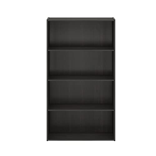 Furinno Pasir Espresso 4-Tier Bookshelf for Stylish Storage Furinno