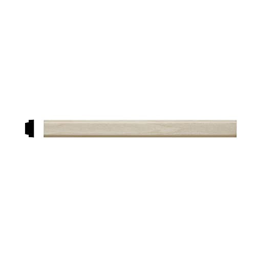 1426-4WHW Unfinished White Hardwood Shelf Edge Trim Moulding - WoodArtSupply