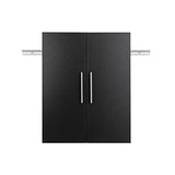 HangUps Upper Storage Cabinet, 24", Black Prepac