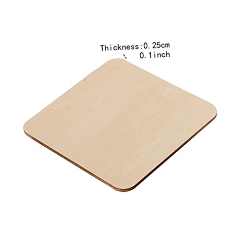VOSAREA 20pcs Unfinished Wood Crafts Wooden Cutouts for Crafts Flat Ornaments DIY Cutouts Crafts Wooden Tree Craft Natural Wood Slices Wooden Slice VOSAREA
