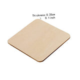 VOSAREA 20pcs Unfinished Wood Crafts Wooden Cutouts for Crafts Flat Ornaments DIY Cutouts Crafts Wooden Tree Craft Natural Wood Slices Wooden Slice VOSAREA