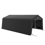 Outsunny 12' x 20' Heavy Duty Carport, Portable Garage Canopy Tent with 2 Ventilation Windows and Large Door, for Car, Truck, Boat, Motorcycle, Bike, Outsunny