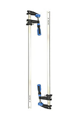 FASTORS Bar Clamps for Woodworking 36 Inch,2-Pack Wood Clamps Adjustable and Release Quickly,Throat Depth 2.5 Inch, Serrated Steel Rail,Bar Clamps FASTORS