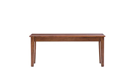 Boraam Shaker Bench, Walnut - WoodArtSupply