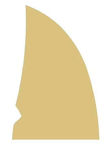 Shark Fin Cutout Unfinished Wood Door Hanger Ocean Decor Nautical Decor MDF Shape Canvas Style 1 Diverse Woodworking