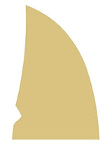 Shark Fin Cutout Unfinished Wood Door Hanger Ocean Decor Nautical Decor MDF Shape Canvas Style 1 Diverse Woodworking