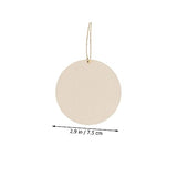 BESPORTBLE 1 Set Oval Wood Crafts Wooden Pieces Unfinished Wood Slices Label DIY Wood Cutouts with Hole Wood Chips Decorations Rope Blank Wood Slices BESPORTBLE