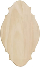 Walnut Hollow Pine French Provincial Signboard, 6 by 10 by 0.63-Inch Walnut Hollow