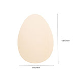 Abaodam 12pcs Easter Wood Chips Easter Wooden Egg Cutout DIY Graffiti Chip Unfinished Wooden Shapes Easter Egg Hanging Decor Wood Crafts Unfinished Abaodam