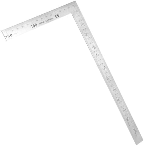 Utoolmart Right Angle Ruler, Framing Square Ruler, 150 x 300mm Stainless Steel, L Shape Ruler, Framing Ruler, Try Square Ruler Tools for Carpenter Utoolmart