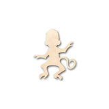 Unfinished Wood Monkey Shape - Animal - Wildlife - Craft - up to 24" DIY 8" / 1/4" 24 Hour Crafts