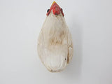 Selsela Hen Chicken Keychain Ring Clip Charm Farm Bird Miniature Wood Mini Figurine Small Animal Selsela