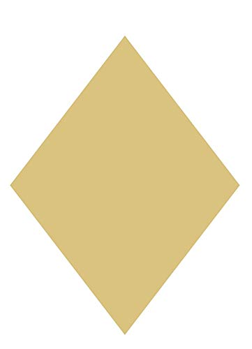 Diamond Cutout Unfinished Wood Basic Shape Learning Playing Cards MDF Shape Canvas Style 1 (12") Diverse Woodworking