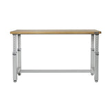 Seville Classics Heavy-Duty Wood Top Workbench Height Adjustable Desk, 72", Granite Grey Seville Classics