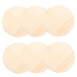 DECHOUS 30 Pcs Round Wooden Plate Pendant Unfinished Easter Tree Circles Unfinished Wood Rounds Unfinished Wood Crafts Round Disc Cutouts Blank Wood DECHOUS