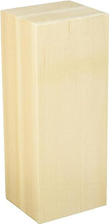 Walnut Hollow Basswood Carving Block, 4" x 3.5" x 10" Walnut Hollow