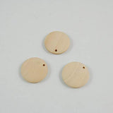 50pcs Unfinished Round Earrings Christmas Baubles Unfinished Wood Cutouts Wooden Flat Chips Craft Wood Slices Wooden Discs Wooden Embellishments SUPVOX