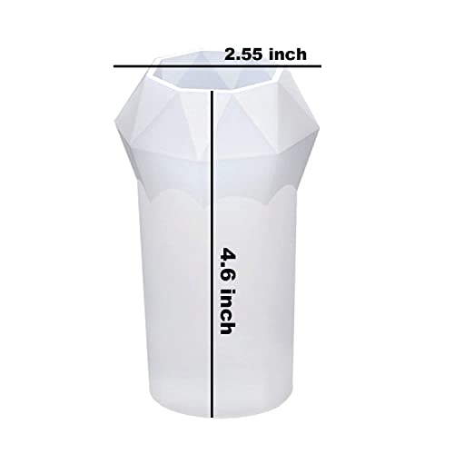 RESINWORLD Faceted Ring Cone Resin Mold Silicone + Rune Set Mold for Resin ResinWorld