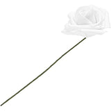 Bright Creations 3" Artificial Rose Flowers 60pcs Real Looking Fake Rose with Stem for DIY Wedding Bouquets and Bridal Shower, White Bright Creations