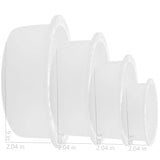 4 Deep Circle Silicone Molds for Resin, Round Silicone Molds for Resin 3" x 2" in, 5" x 2" in, 7" x 2" in, 9" x 2" in Deep Round Molds Deep Epoxy Charmewooden