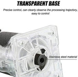 Wood Router,Router Tool Wood Trimmer Router Electric Hand Trimmer Laminate Milling Engraving Hand Machine Joiner Tool Electric for Slotting Trimming WoodArtSupply