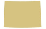 Colorado Cutout Unfinished Wood State Home Everyday Door Hanger MDF Shape Canvas Style 1 (12") Diverse Woodworking