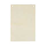 50 Pack Unfinished Wood Plaque Blanks with Jute String for Crafts, DIY Party Banners, Wooden Pennants, Blank Wooden Signs for Crafts, Art Projects Bright Creations