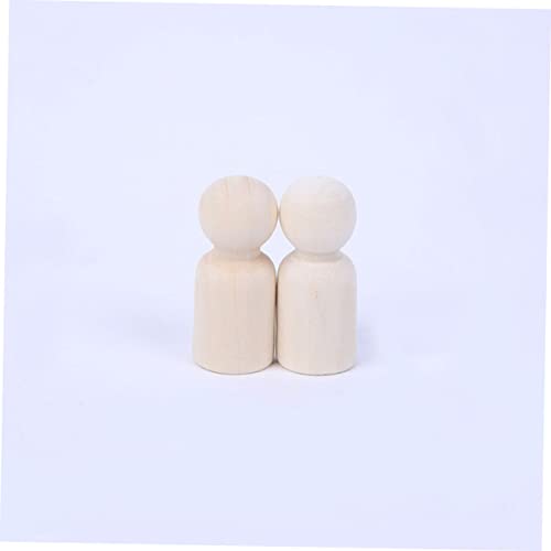 20pcs Wood People for Crafts DIY Painting Dolls Nativity Toys for Kids Family peg Unfinished Wood Ornaments Puppets for Kids Dolls for DIY peg Dolls SEWOART