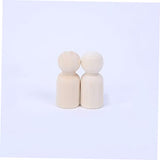 20pcs Wood People for Crafts DIY Painting Dolls Nativity Toys for Kids Family peg Unfinished Wood Ornaments Puppets for Kids Dolls for DIY peg Dolls SEWOART