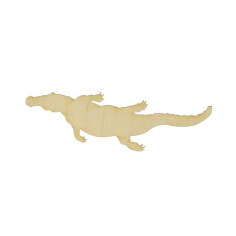 Alligator Wood Craft Unfinished Wooden Cutout Art DIY Wood Sign Inspirational Wall Plaque Retro Wood Wall Hanging Decor for Living Room Bedroom Front WoodArtSupply