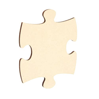 50 Blank Wooden Puzzle Pieces for Crafts, DIY Art Projects, Unfinished Customizable Jigsaw Wood Puzzle to Draw On - WoodArtSupply