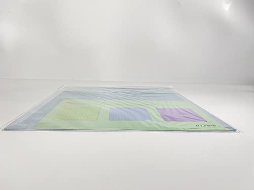 AIRCUT Light Grip Cutting mat for Cricut Maker/Explore Air 2/Air/One(12x12 Inch, 3 Mats) Light Adhesive Sticky Blue Quilting Cricket Cutting Mats AIRCUT