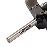 CENYB CNC Spoilboard Surfacing Router Bits,4 Teeth 1/4 inch Shank 2 inch Cutting Dia with Router Collet for Woodworking Tools cenyb