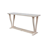 International Concepts LaCasa Console Table, Unfinished International Concepts