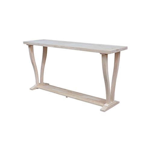 International Concepts LaCasa Console Table, Unfinished - WoodArtSupply