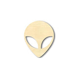 Unfinished Wood Alien Head - Outer Space - Craft - up to 24" DIY 10" / 3/4" 24 Hour Crafts