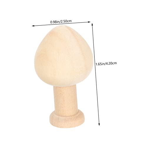 Gogogmee 20 pcs Easter Wooden Plain Wood Trees Miniature Wood Trees DIY Unfinished peg People Unfinished Wood Miniature Trees Wooden pegs for Crafts Gogogmee