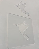 Humming Bird Template,Acrylic Router Template,Woodworking Router Template Tracing Guide (7.875"x 7.875") Yuxuanish
