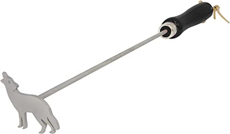 Wolf BBQ Branding Iron by BBQ Fans - Perfect for Steaks, Buns, Wood & Leather BBQ Fans