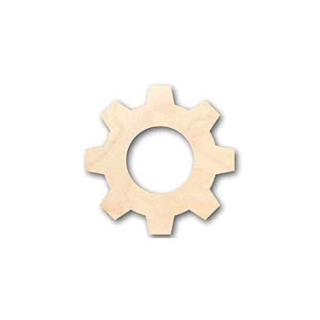 Unfinished Wood Gear Shape - Steampunk Wedding DIY - Craft - up to 24" DIY 4" / 1/4" 24 Hour Crafts