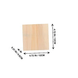 Operitacx 5pcs Blank Wooden Picture Frame Clay Pouring Panels Wooden Craft Shadow Boxes Personalized Photo Frame Brain Toy Children's Toys Unfinished Operitacx